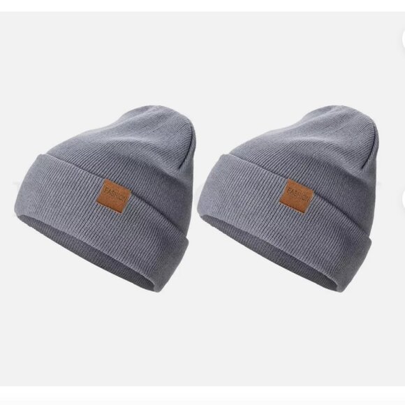 Unisex Knit Beanie Hat Cuffed Beanies - Picture 2 of 7